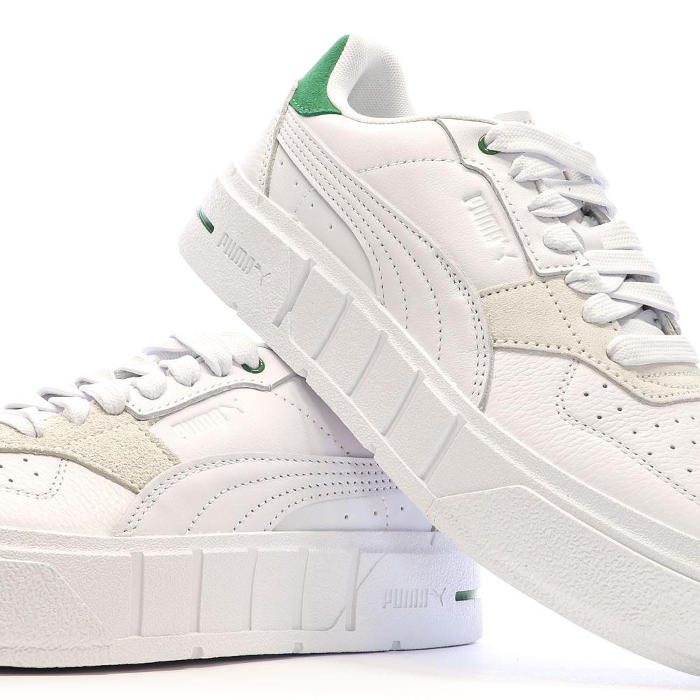 Puma Baskets Blanches/Vertes Femme Puma Cali Court