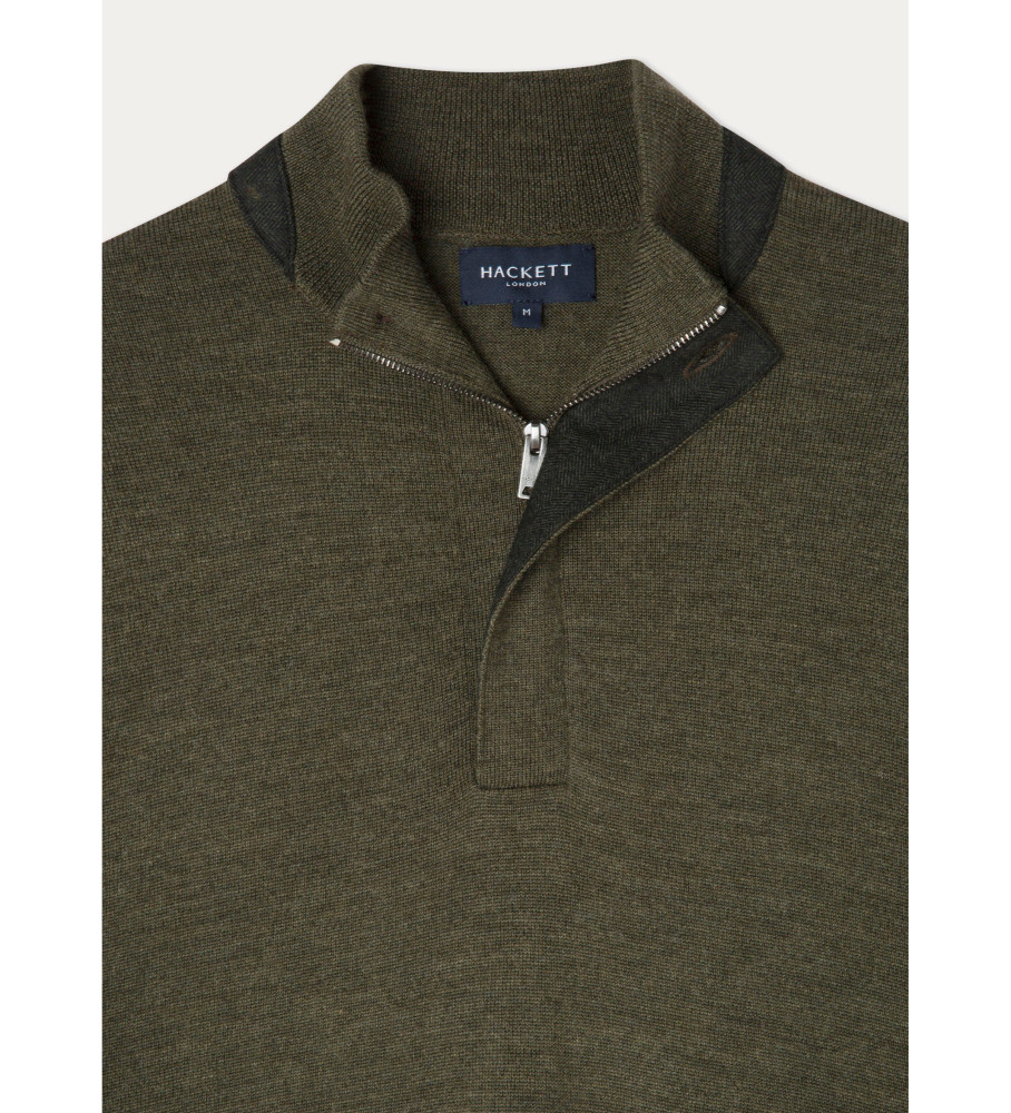 Hackett Jersey Verde Espinha de Peixe