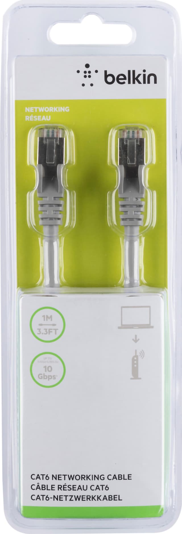 Belkin CAT6 Ethernet RJ45 LAN-kabel (1 m)