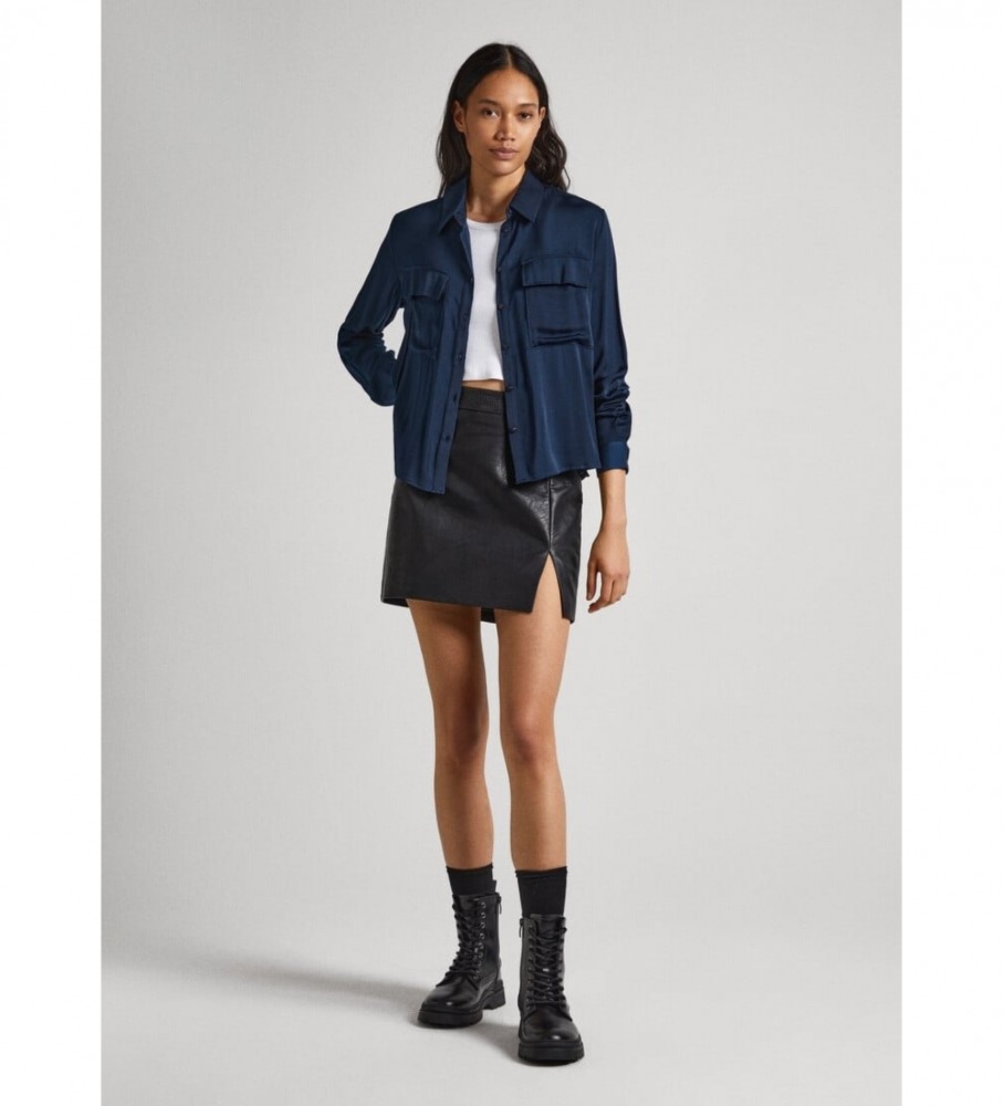 Pepe Jeans Camisa Ixone Azul Marinho