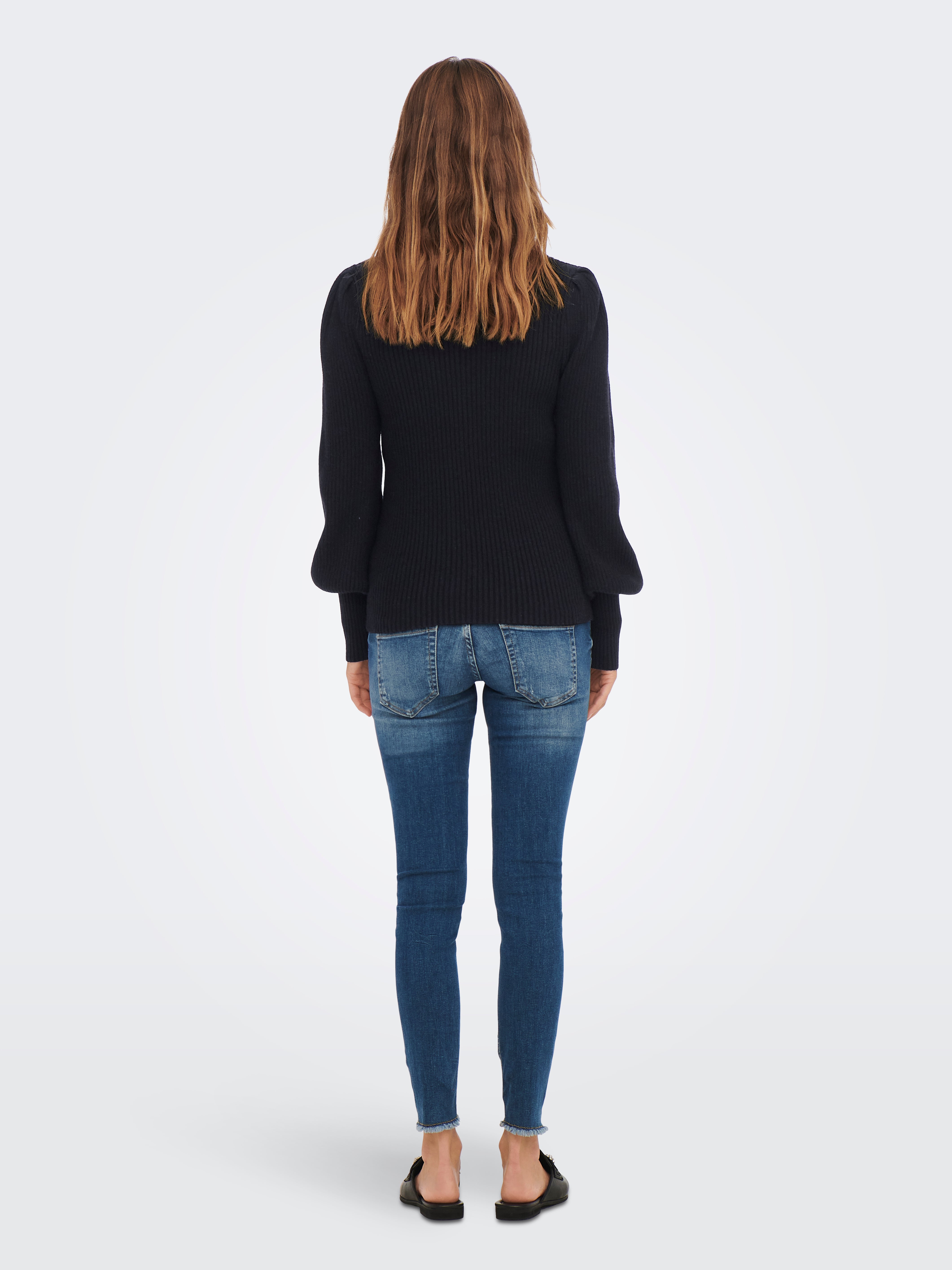 OLMKATIA Strickpullover Black