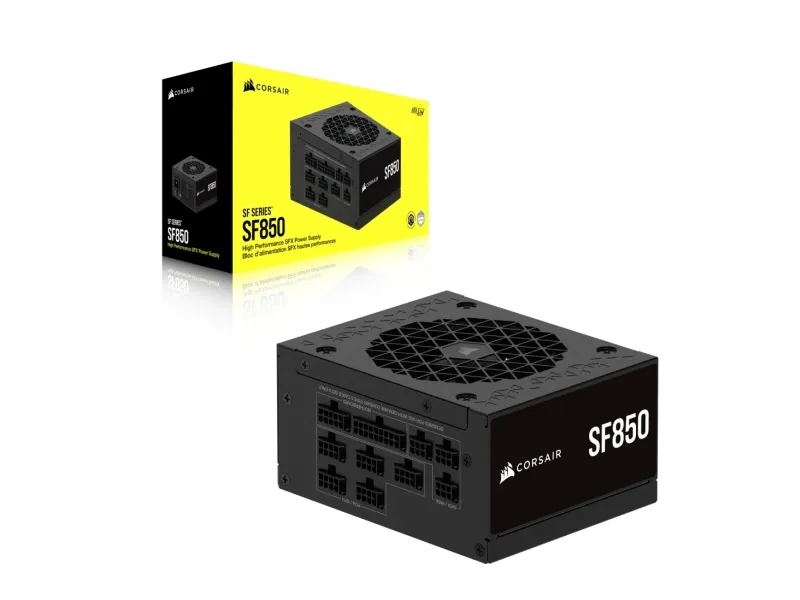 CORSAIR SF Series SF850 - Strømforsyning (intern) - ATX12V 3.1/ EPS12V - 80 PLUS Platinum - AC 100-240 V - 850 Watt - Europa