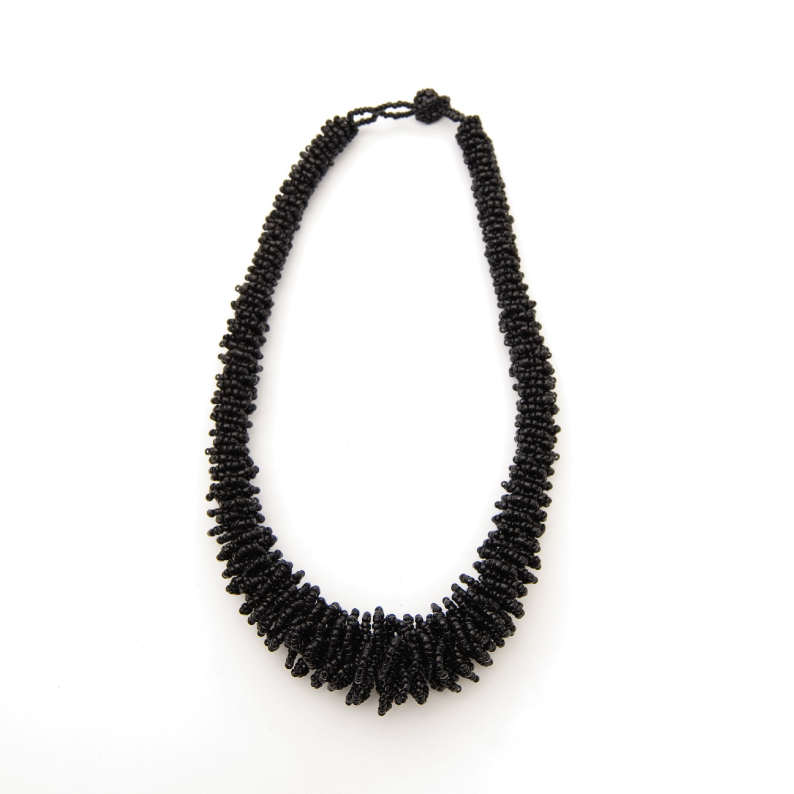 Halskette 'Perlen', schwarz, L 45 - 49 cm, Ø 1,5 - 3 cm günstig bestellen