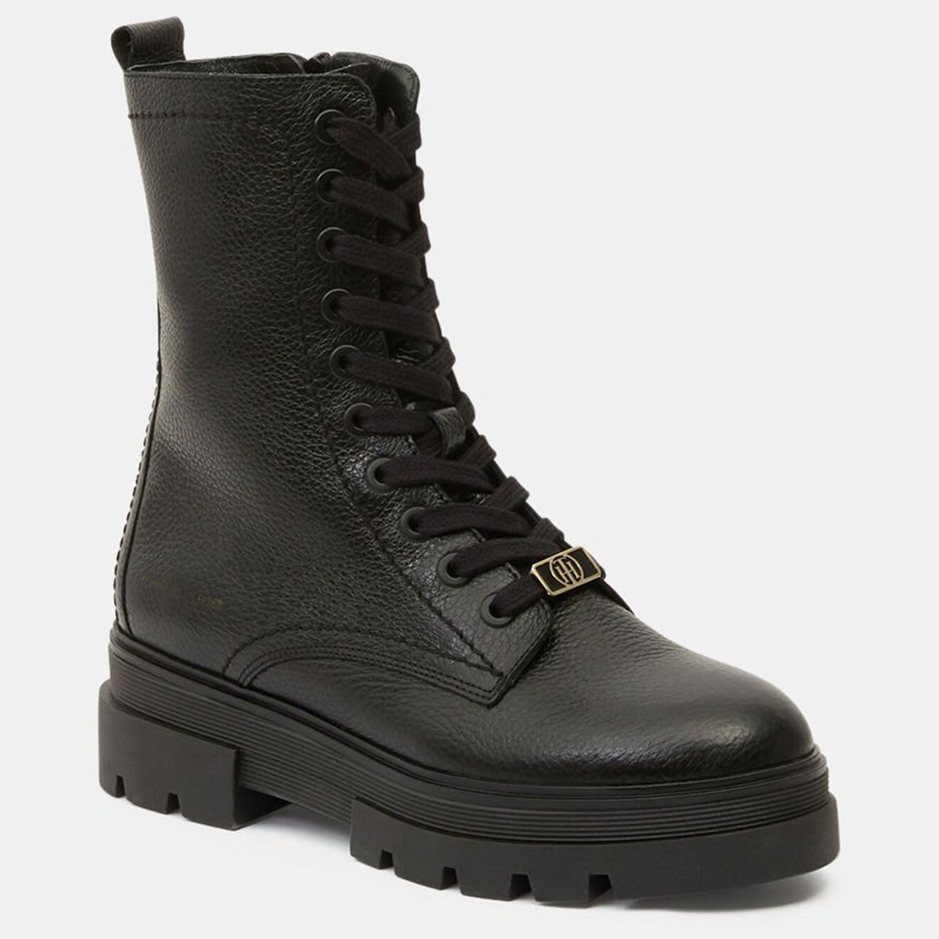 Tommy Hilfiger Boots en Cuir Combat noires