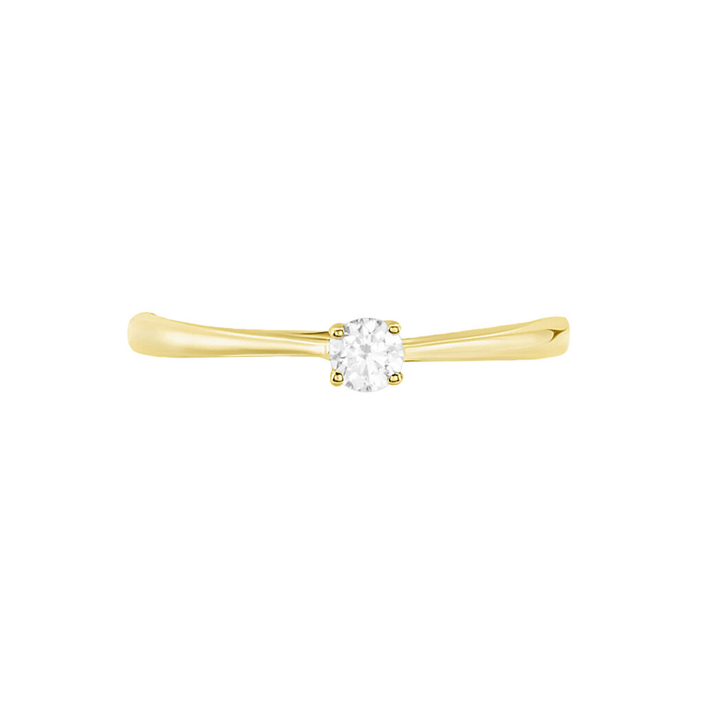 Bague Solitaire Aphrodite Or Jaune Diamant