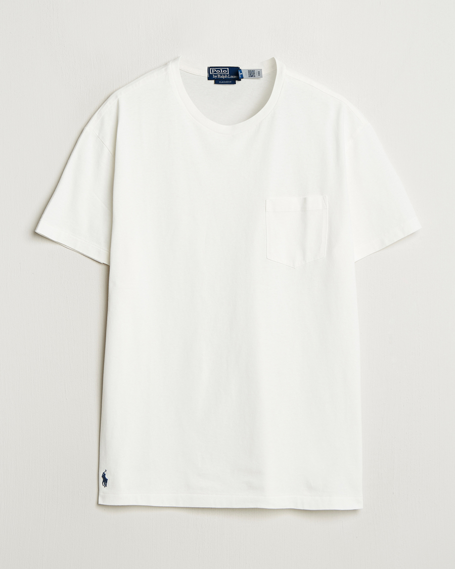 Polo Ralph Lauren Washed Classic Fit Pocket Tee Deckwash White