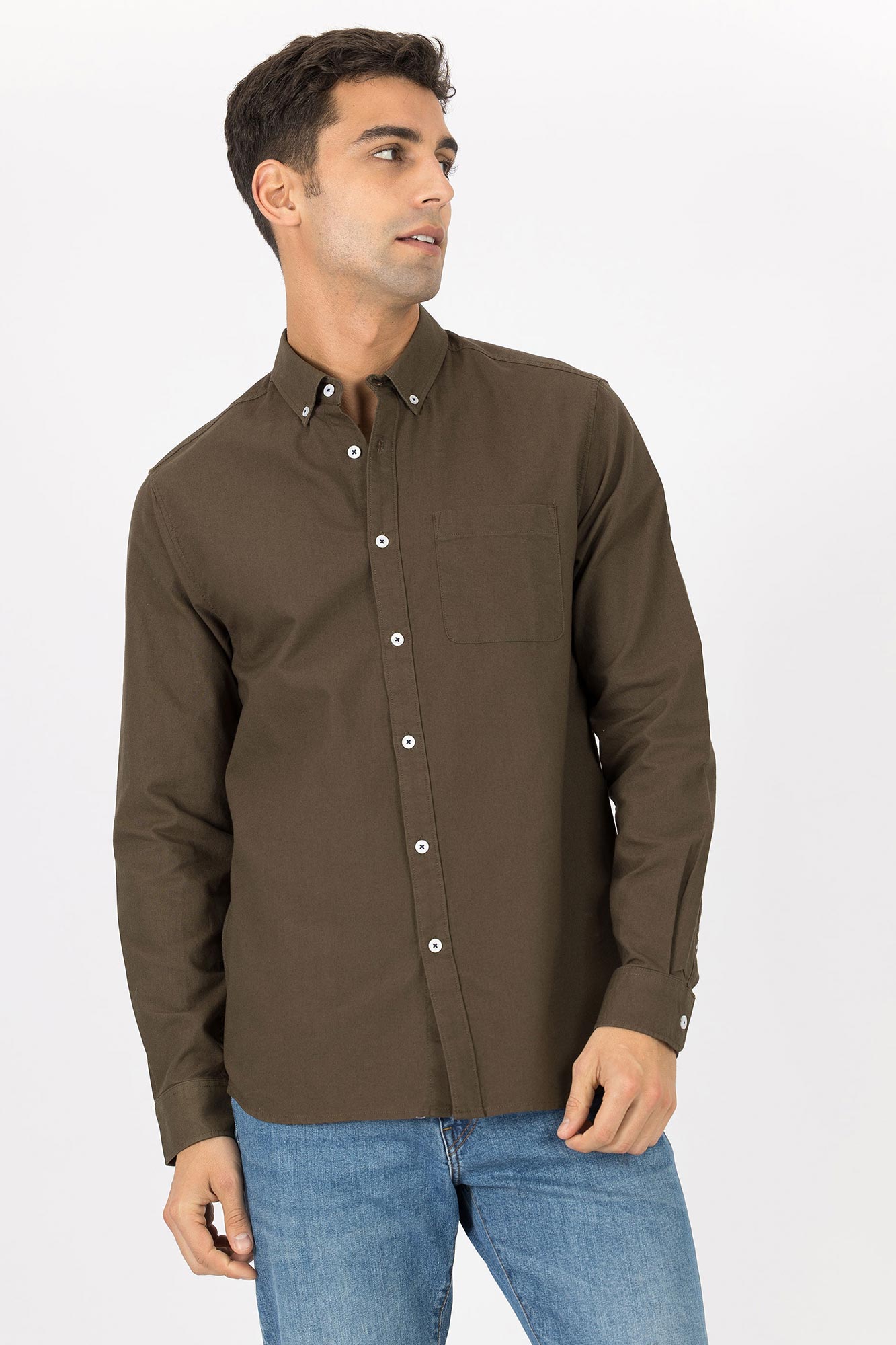 Camisa Oxford de Corte Regular