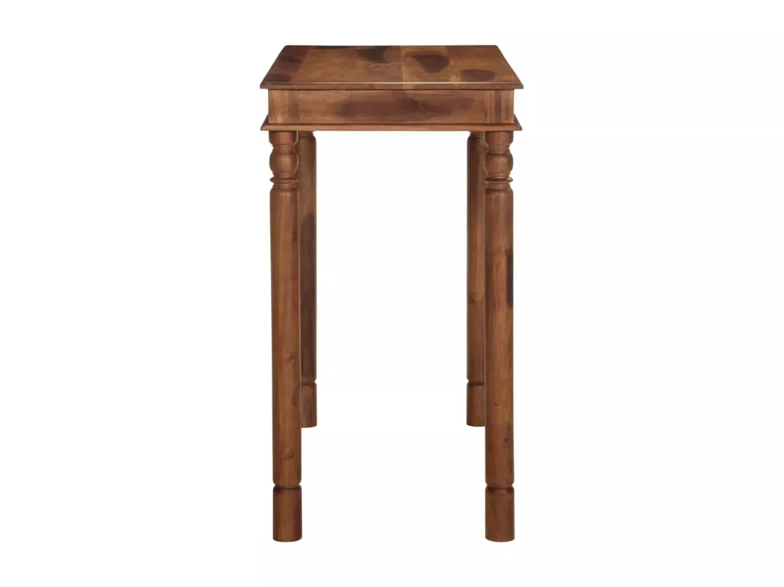 Table de bar 120x60x107 cm bois massif d'acacia
