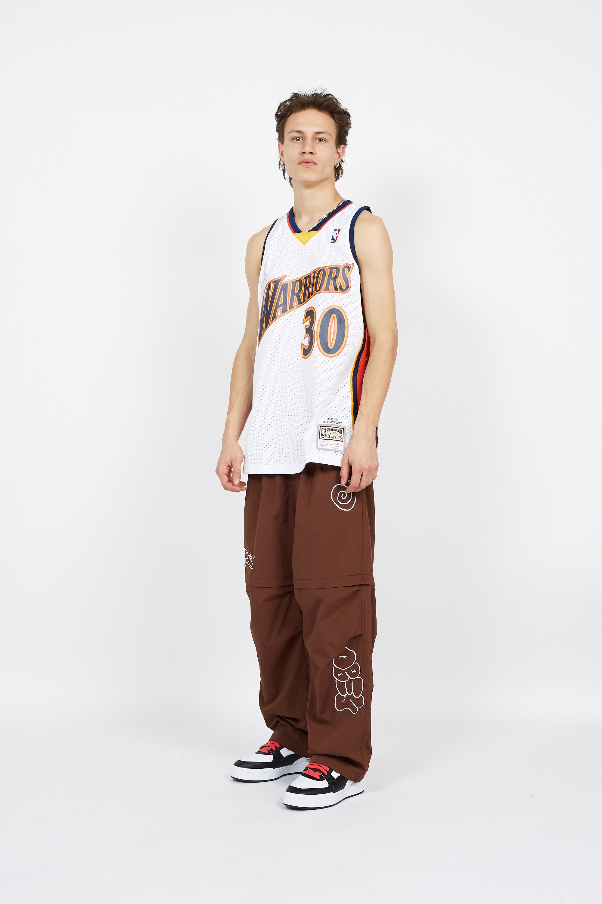 MITCHELL & NESS Debardeur Warriors - Stephen curry  Blanc