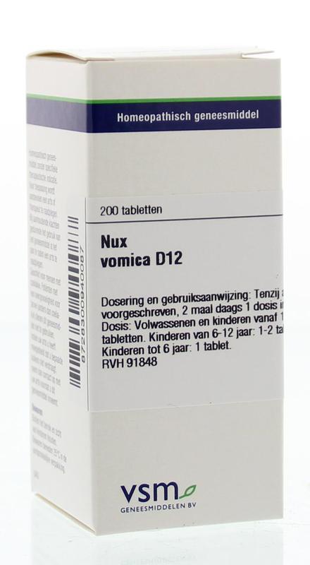 VSM Nux vomica d12 200tab