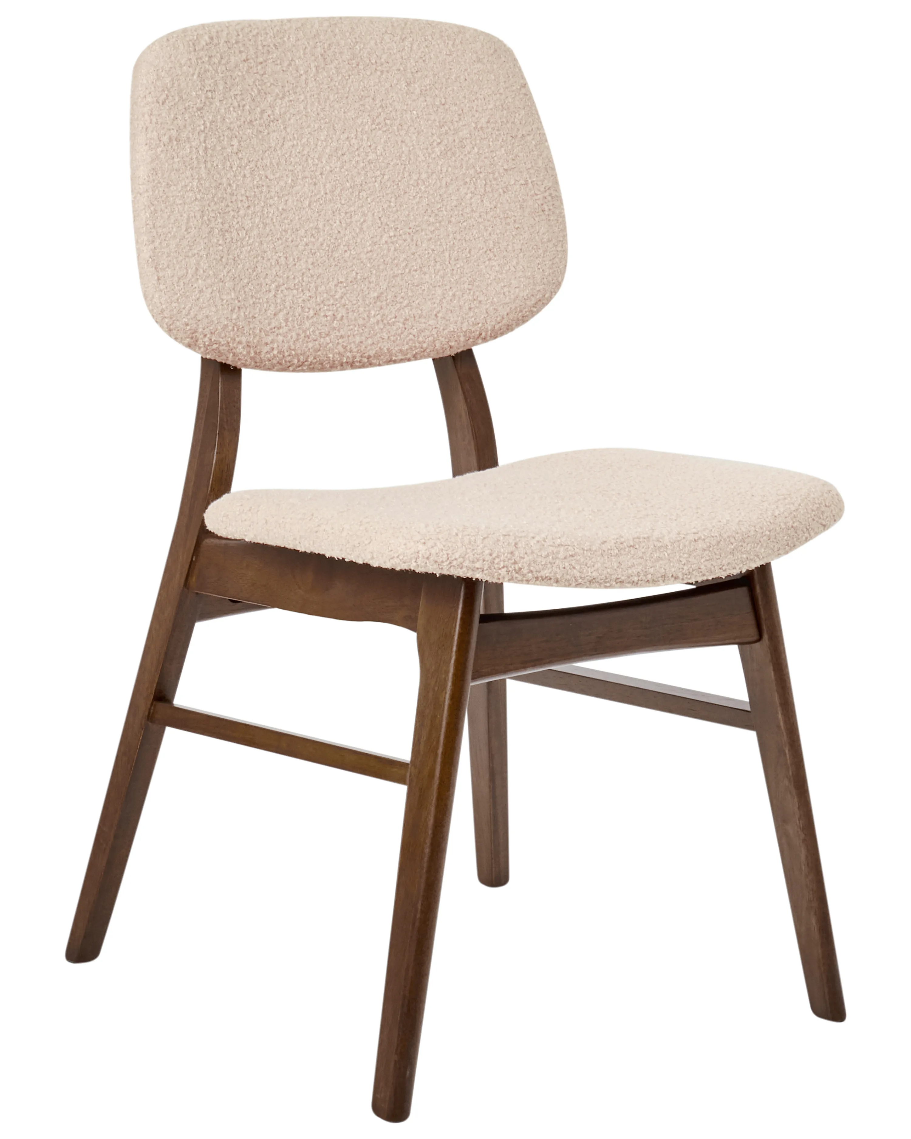 Set van 2 eetkamerstoelen ELAINE Donkerbruin/beige