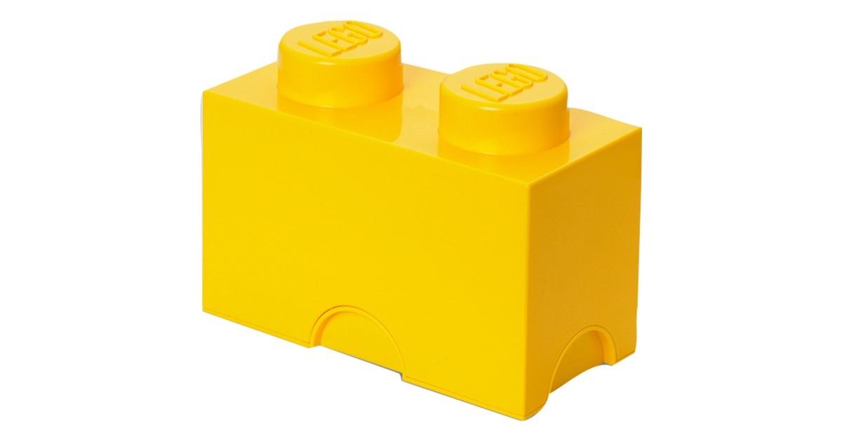 Room CopenhagenLEGO Storage Brick 2 Geel opbergdoos  (Geel)