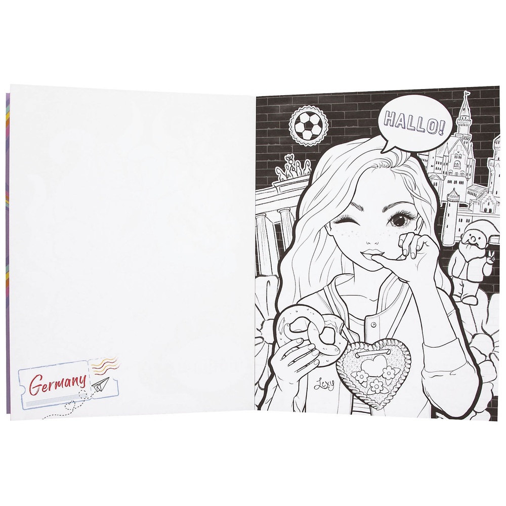 TOPModel und Freunde Mal- und Designbuch
