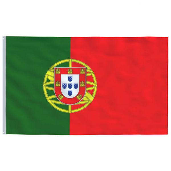 Bandeira de Portugal - tecido poliéster neutro (60x90cm)