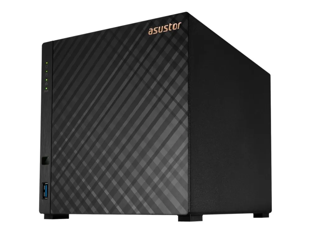 ASUSTOR Drivestor 4 AS1104T - NAS-server - 4 bays - SATA 6Gb/s - RAID RAID 0, 1, 5, 6, 10, JBOD - RAM 1 GB - 2.5 Gigabit Ethernet - iSCSI support