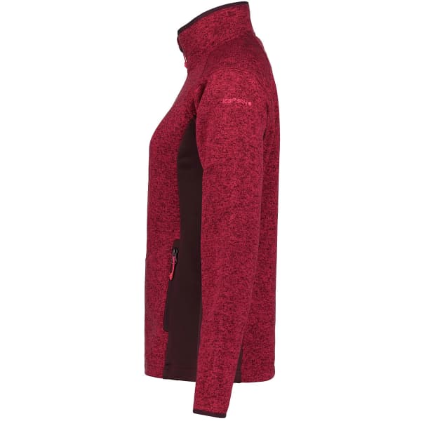Veste polaire randonnée ICEPEAK MIDLAYER JACKET BLEEKER W FRAMBOISE