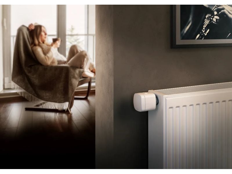Eve Systems Heizkörperthermostat Eve Thermo, Matter, Weiss Smarte Heizkörperbedienung