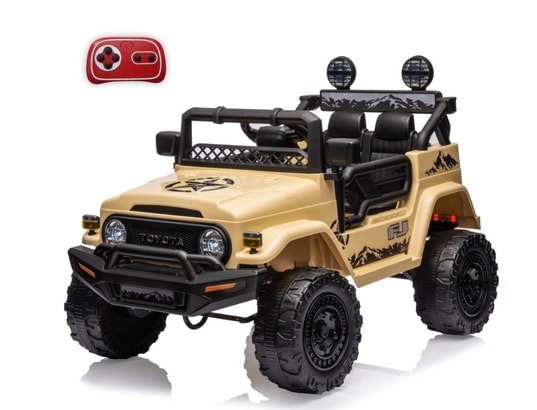 MILLY MALLY - Voiture électrique enfant Véhiculeride-on toyota fj cruiser khaki