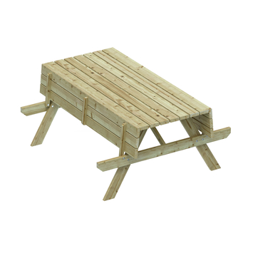 Outdoor Life Products picknicktafel groen hout 77 x 180 cm