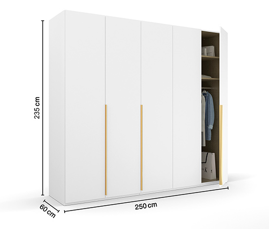 rauch Drehtürenschrank »Skat Glamour«, 5-türig