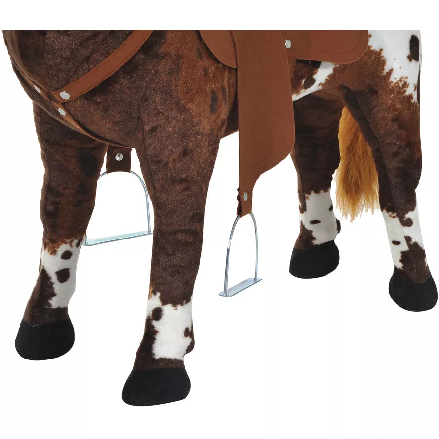HOMCOM Kinder Reitpferd braun