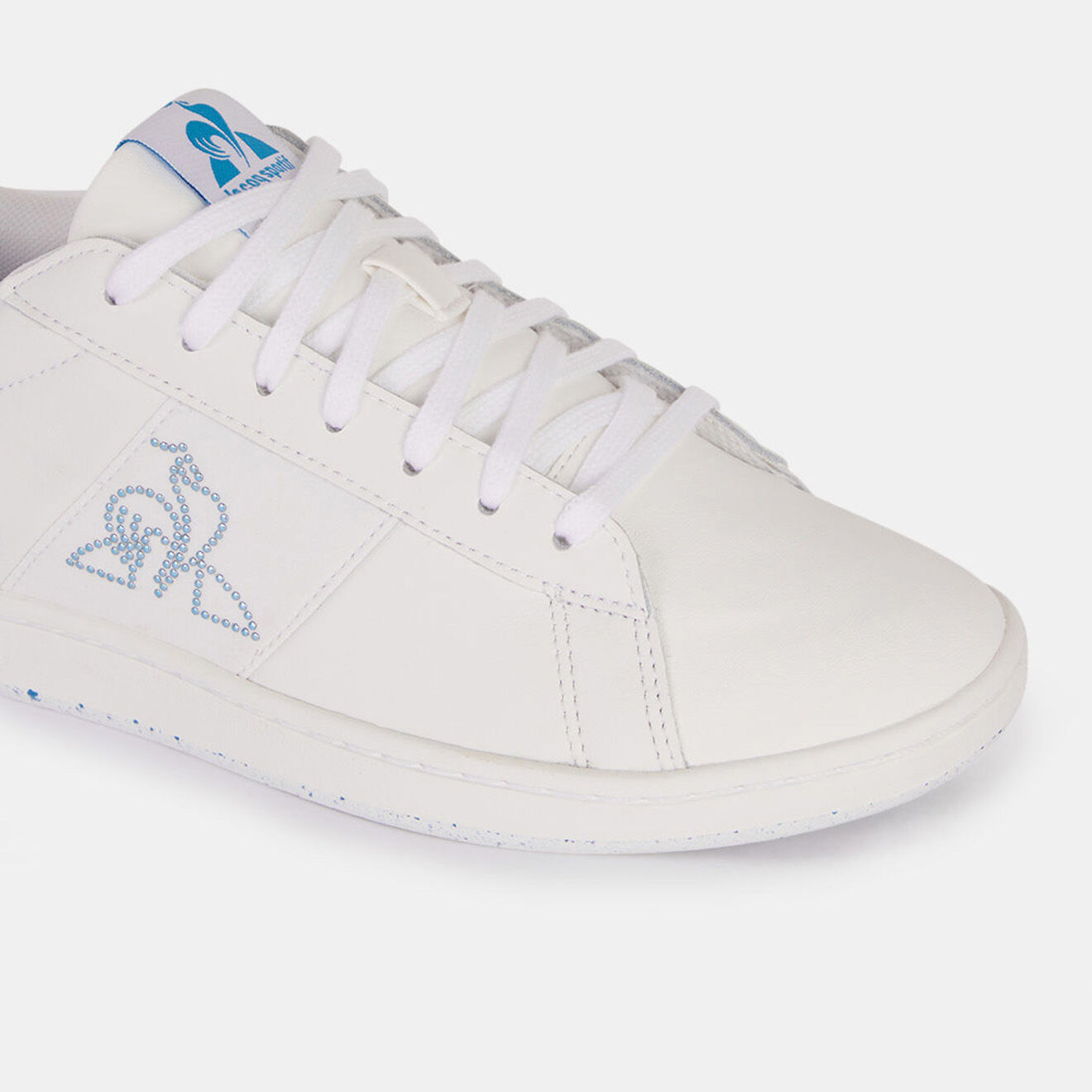 Le Coq Sportif Baskets en Cuir Courtmatch blanches