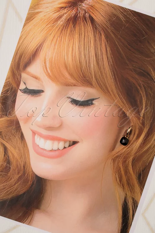 Day&Eve by Go Dutch Label Eleanor oorbellen in zwart en goud