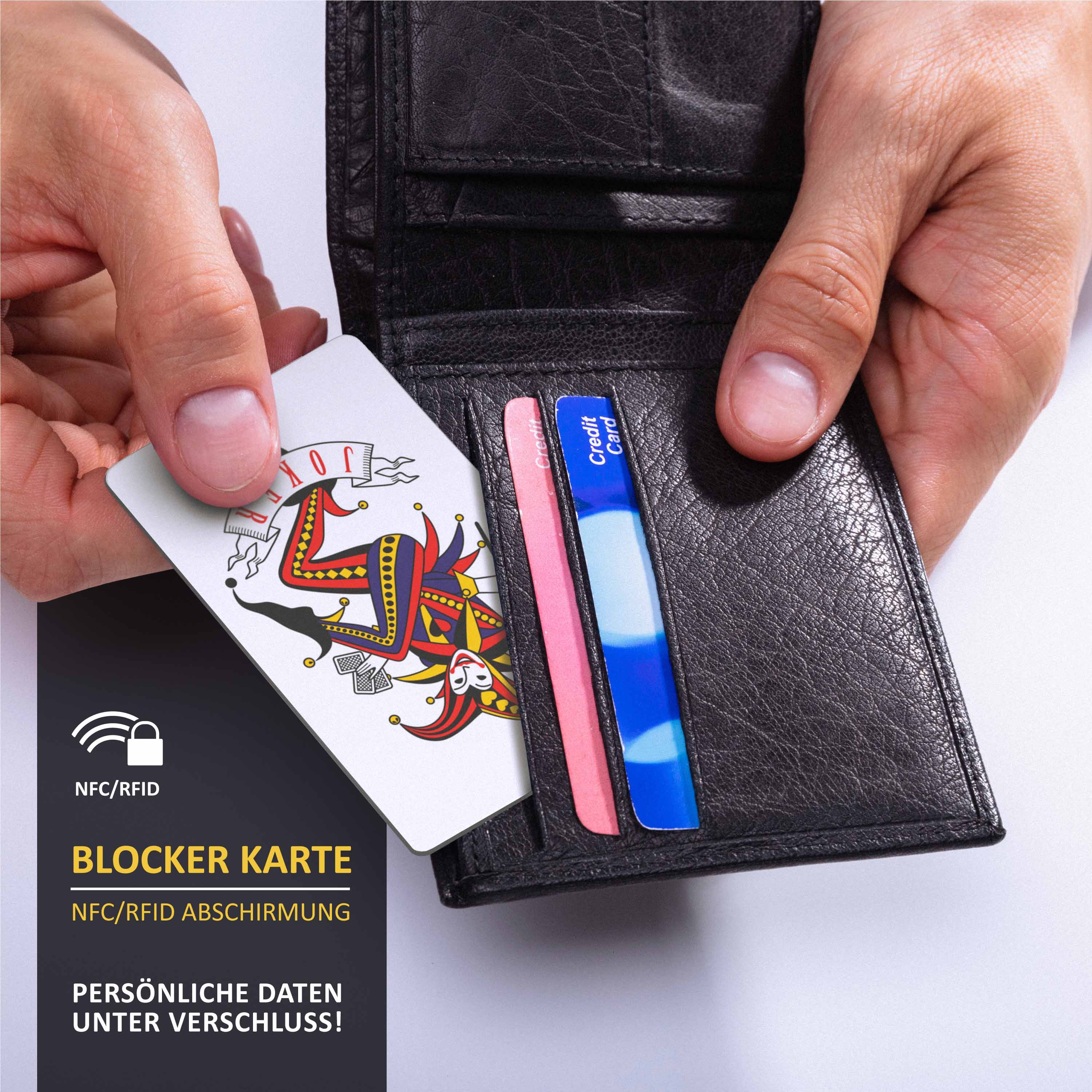Aplic RFID Blocker Karte zur Abschirmung - Schutz vor Cyber Kriminalität / JOKER