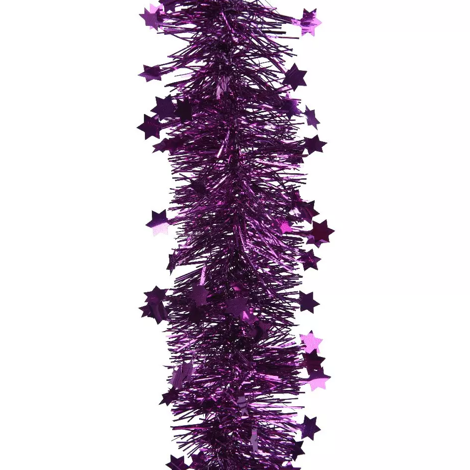 Guirlande de Noël (D9 cm) étoilée Alpine Violet
