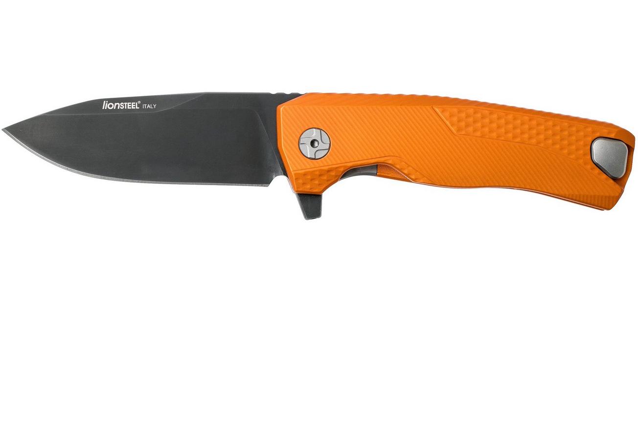 LionSteel ROK Black Orange Aluminium ROK A OB zakmes