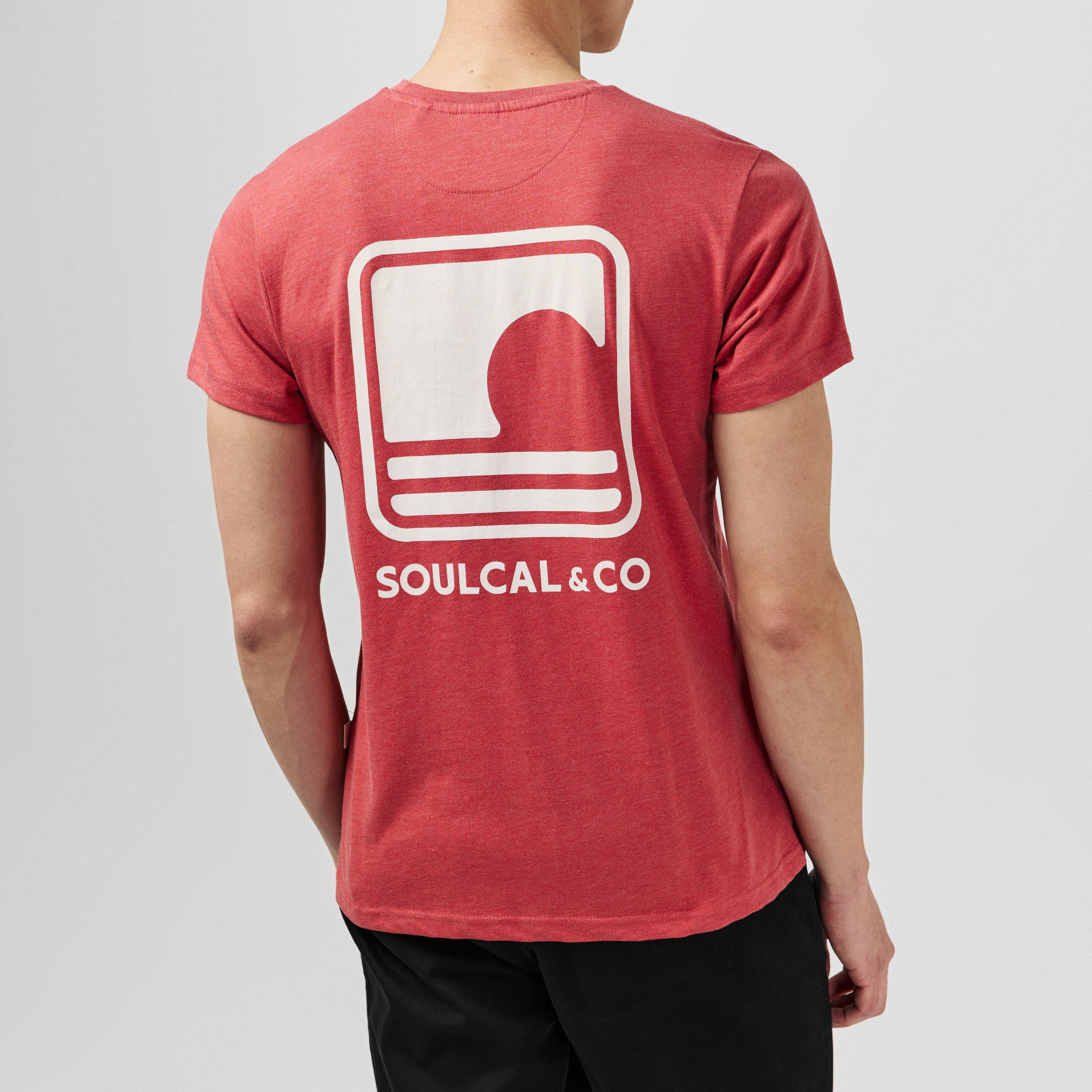 SoulCal Back Print Marl T shirt