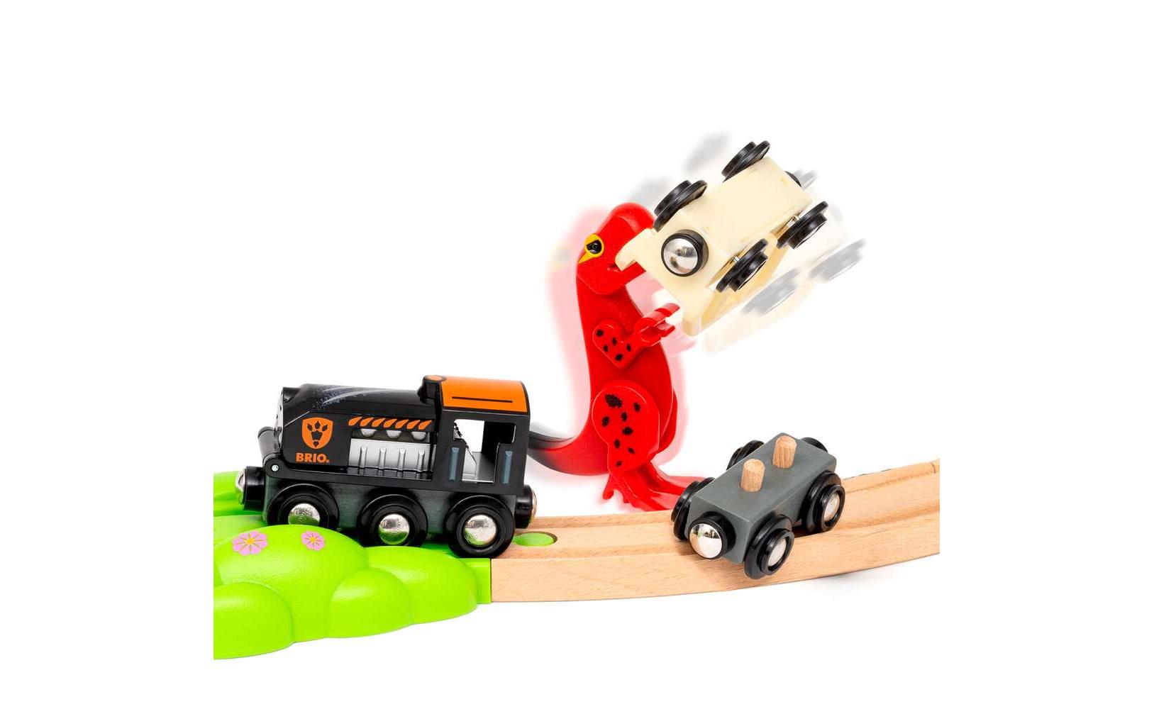 BRIO World Dinosaur Deluxe Set<br>Eisenbahn-Set aus 45 Teilen