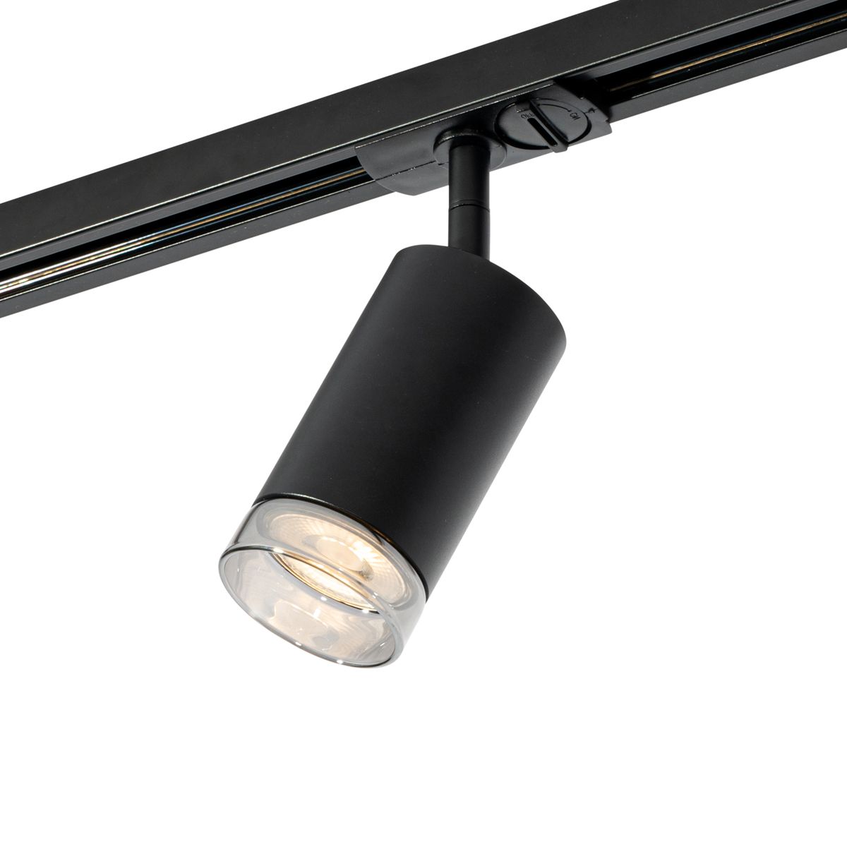 Moderne spot met smoke ring voor railsysteem 1-fase GU10 50mm - Iconic Jeana