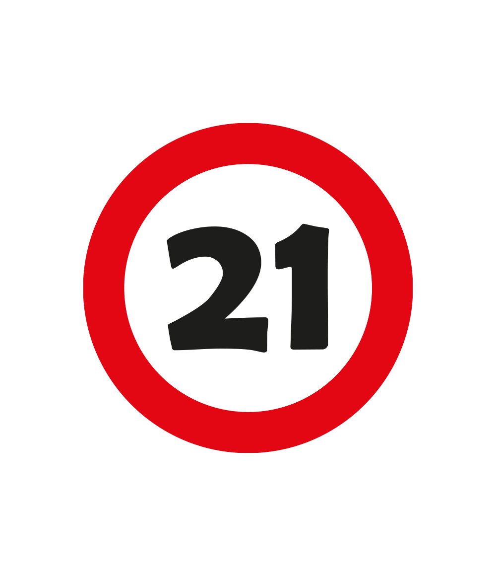 21 Jaar Tafelconfetti 2,5cm
