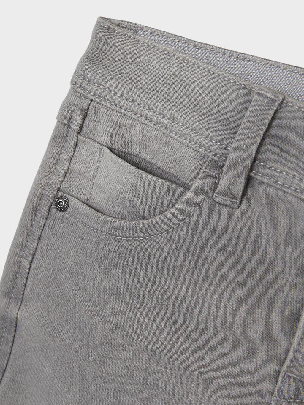 NAME IT slim fit jeans bermuda NKMSOFUS medium grey denim