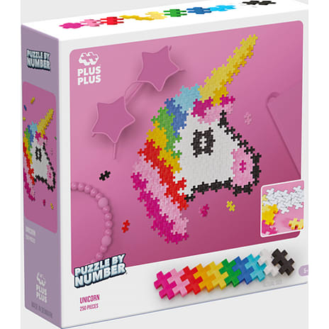 Plus-Plus Enhjørning Puzzle by Number
