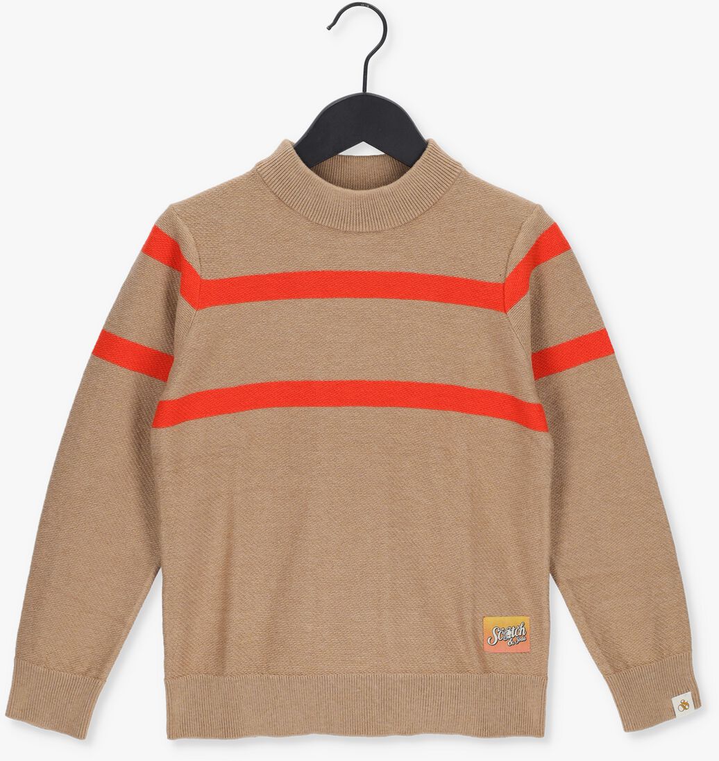SCOTCH & SODA camel scotch & soda trui 167727-22-fwbm-d60