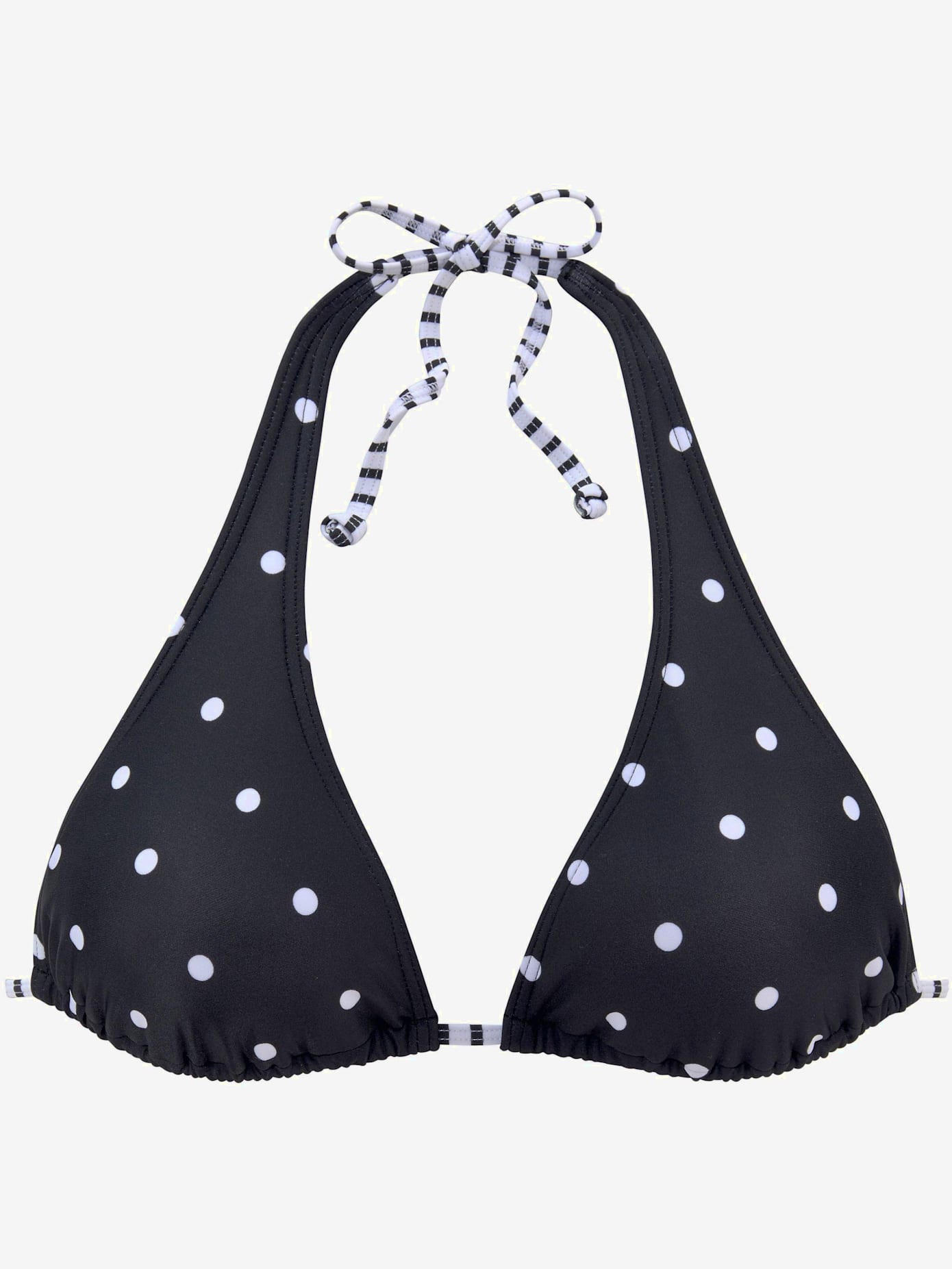 Haut de bikini triangle motif à pois tendance