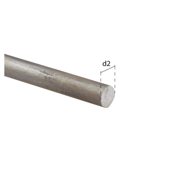 Staaf rond staal 8x1000mm