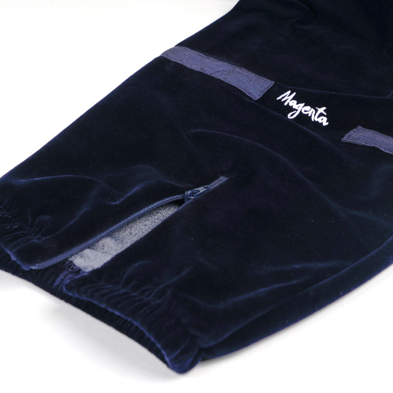 PANTALON DE SURVÊTEMENT EN VELOURS DIMANCHE - MARINE