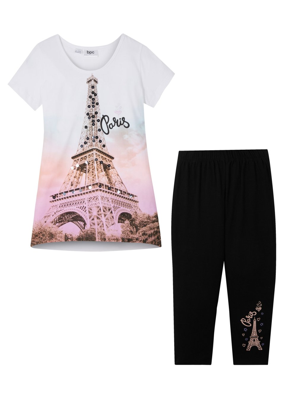T-shirt + legging 3/4 (Ens. 2 pces.)