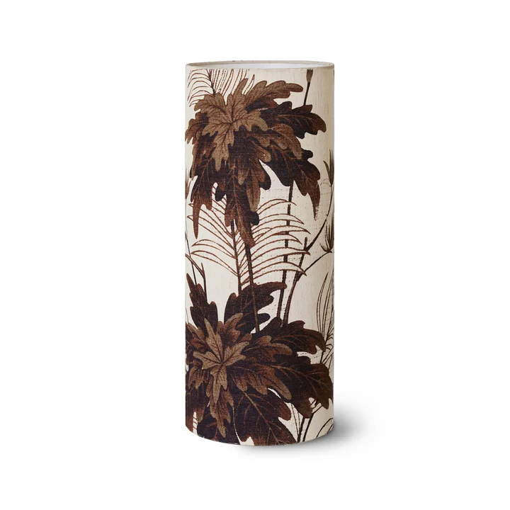 HKliving - Cylinder Leuchtenschirm, Ø 28,5 cm, floral
