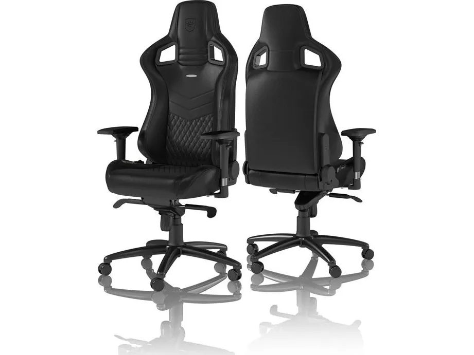 noblechairs EPIC Ægte læder Gaming Stol - sort