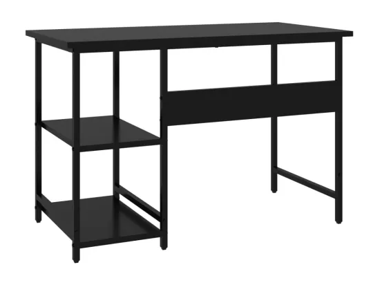 Bureau d'ordinateur Noir 105x55x72 cm MDF et métal