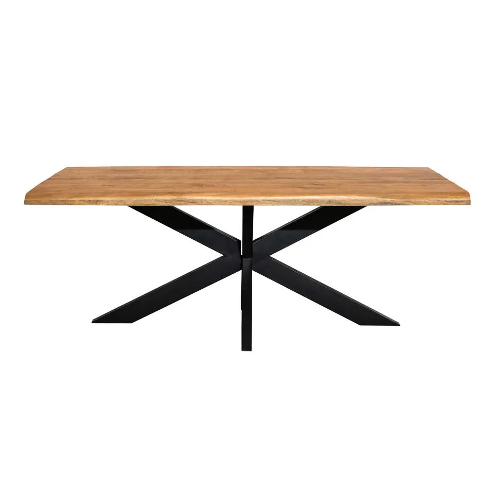 Eettafel Rechthoek Naturel Hout - 180x90x76cm - Denver