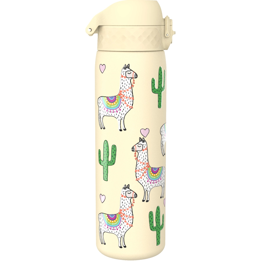 ion8 Trinkflasche auslaufsicher Edelstahl 600 ml Lama  rose