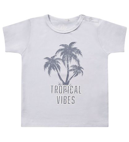 Petit by Sofie Schnoor T-Shirt - Julius - Hellblau m. Palme