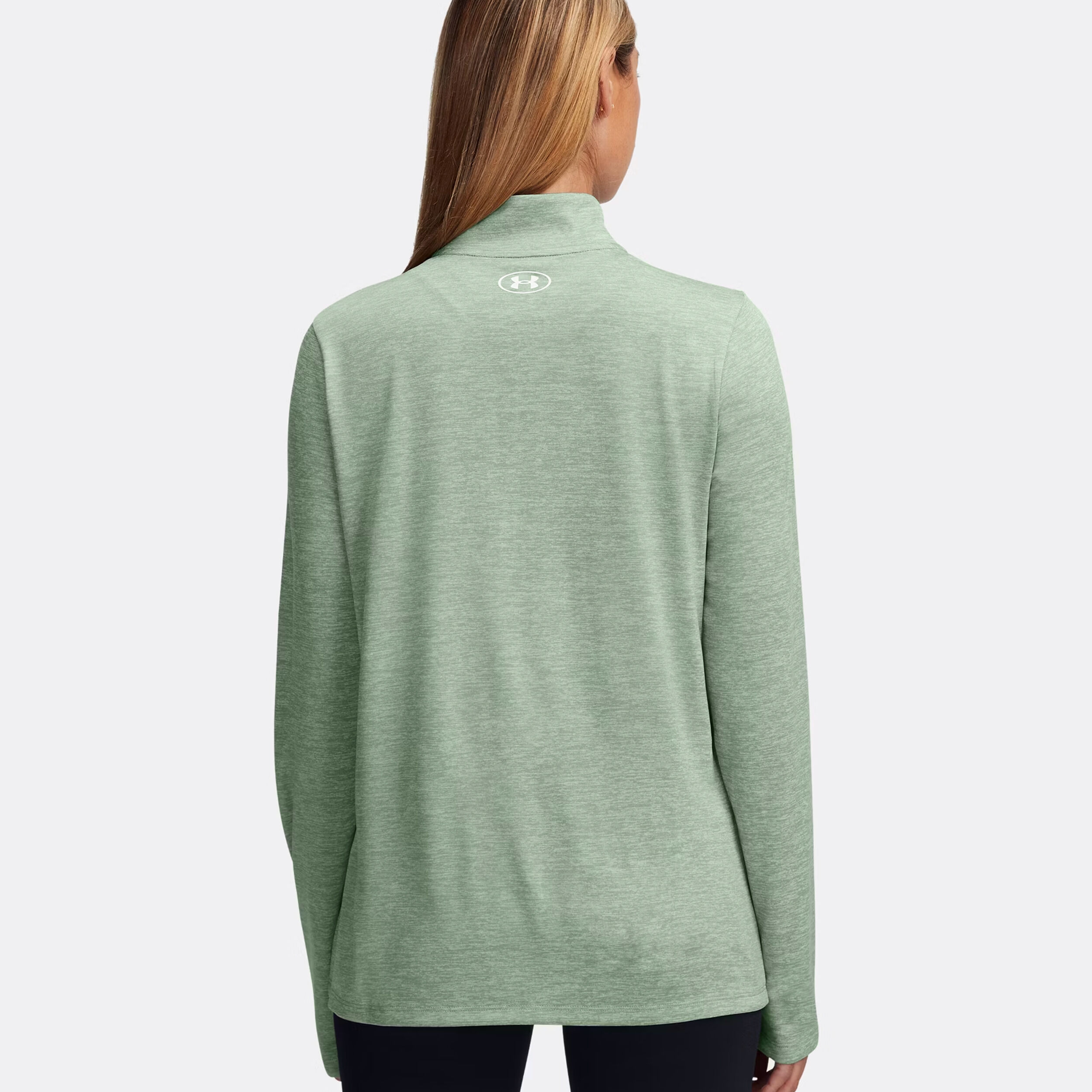 Under Armour Tech Half-Zip Haut Manches Longues Femmes - Sauge