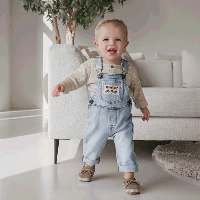 Shoesme taupe BABY-PROOF® espadrilles Leer | Uni schoenen