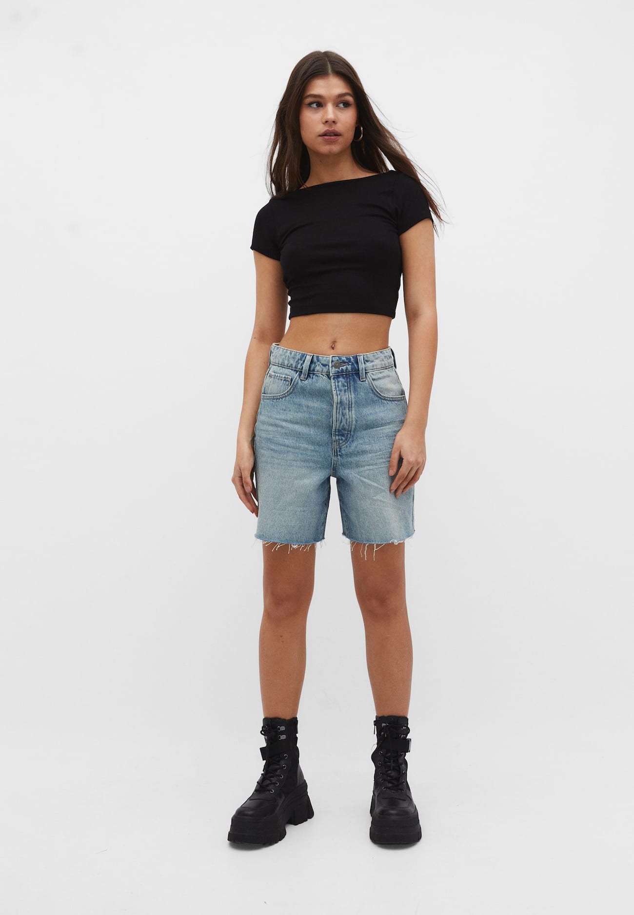 Bermudas de cintura baixa